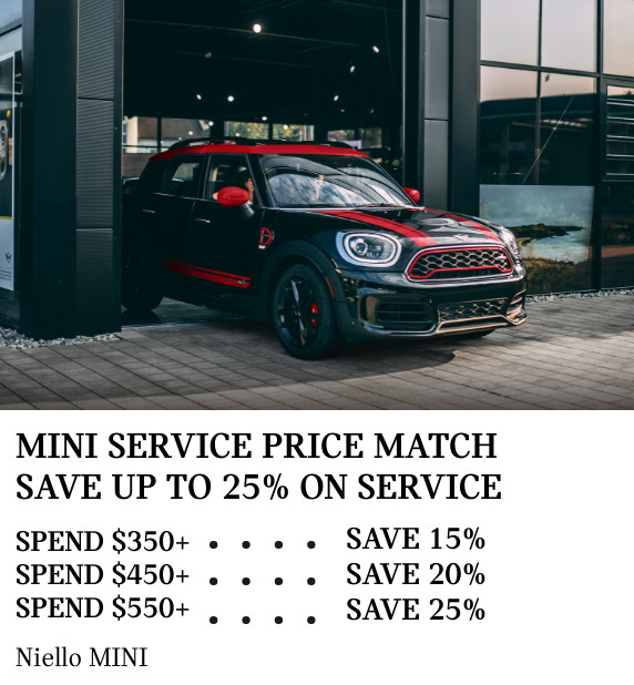 Mini cooper online service specials